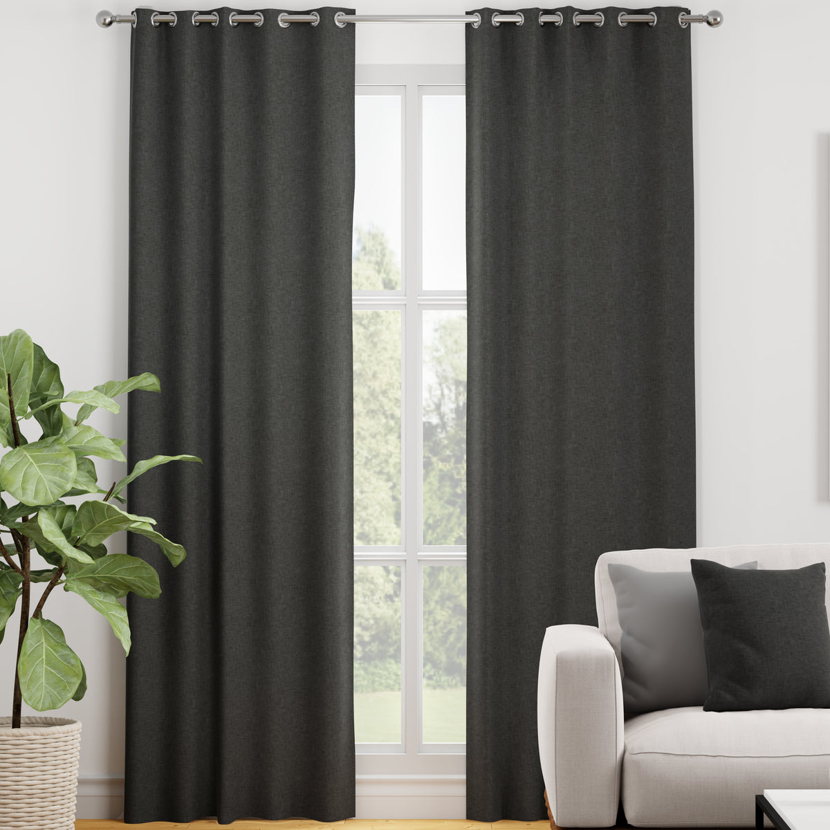 Kansai Plain Made to Measure Curtain Steel