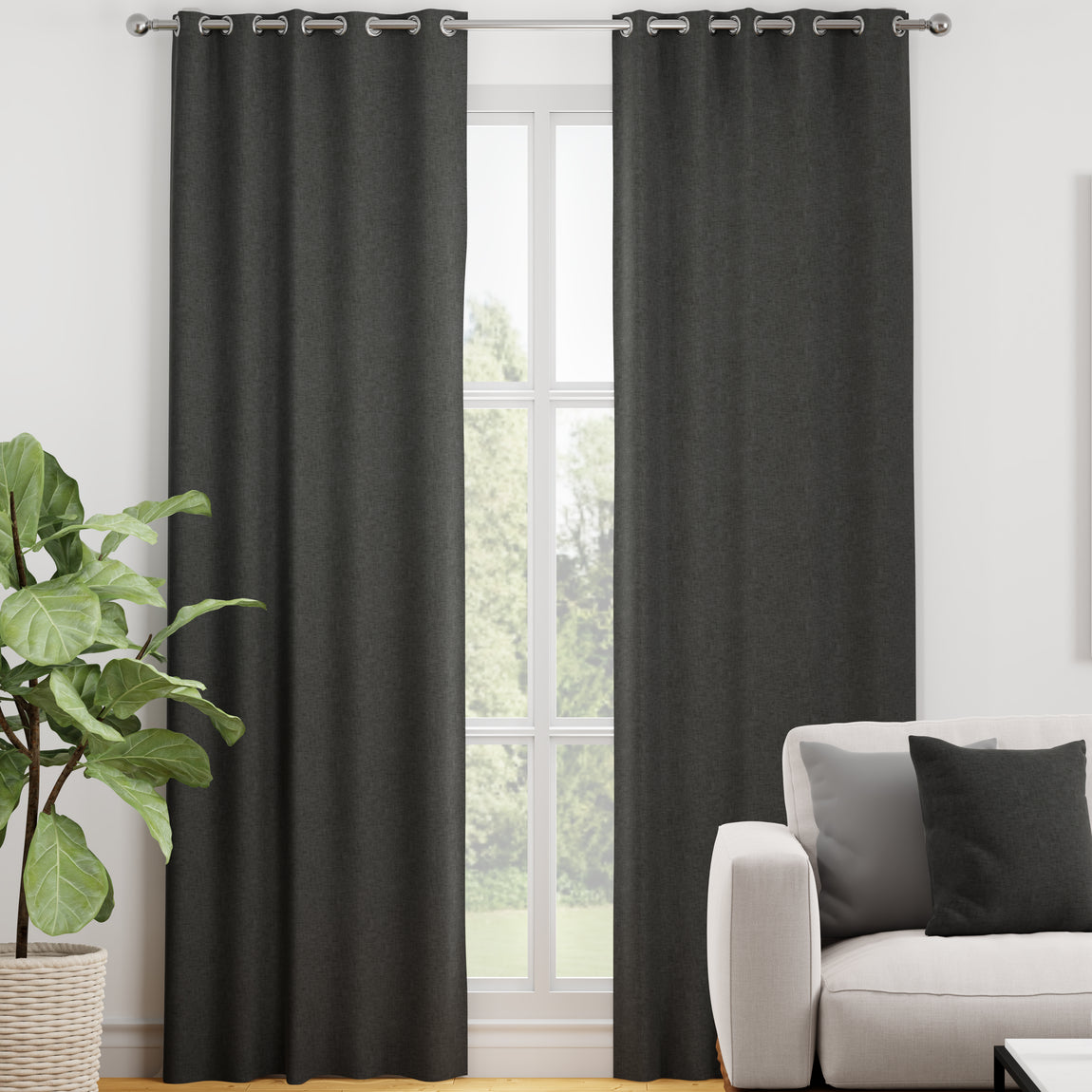 Kansai Plain Made to Measure Curtain Steel