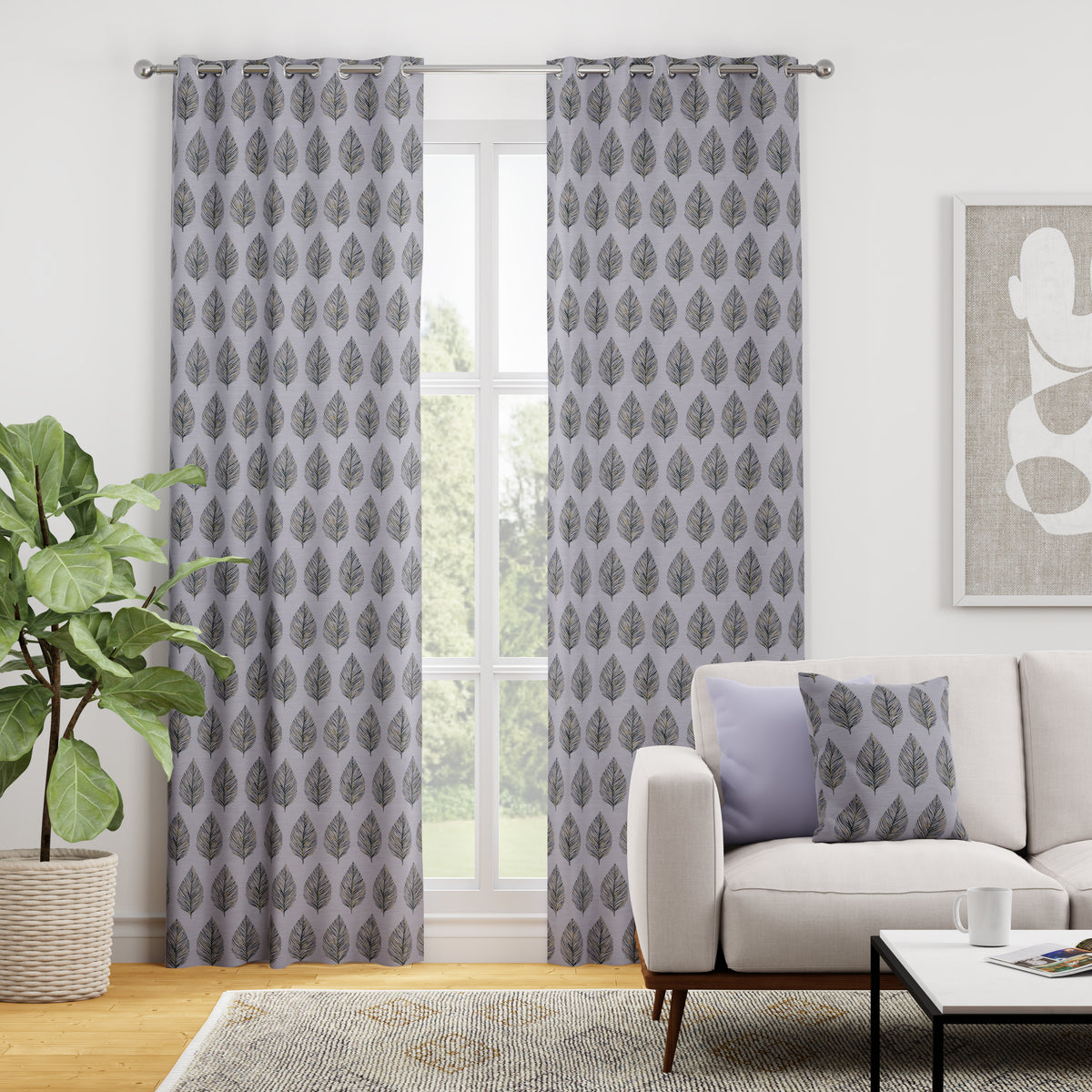 Leaf Made to Measure Roman Blind Green