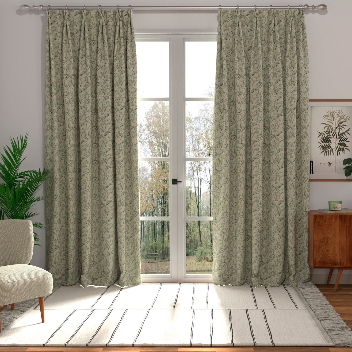 ANTE DECOR Lamina Made to Measure Curtain Fern