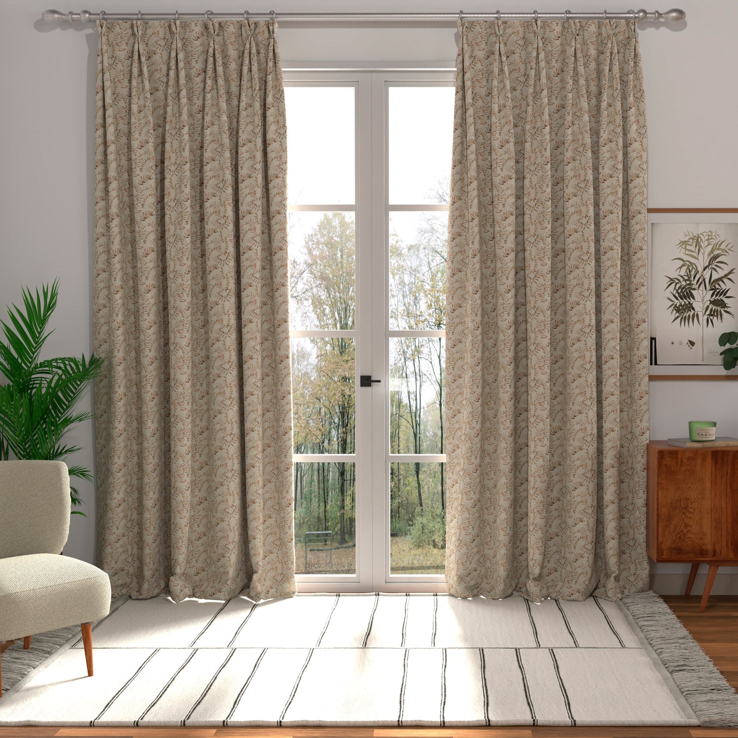 ANTE DECOR Lamina Made to Measure Curtain Umbre