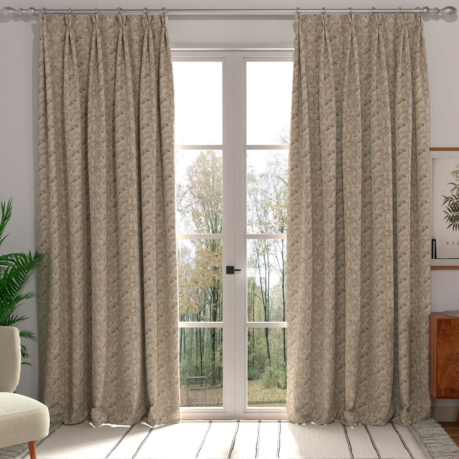 ANTE DECOR Lamina Made to Measure Curtain Umbre