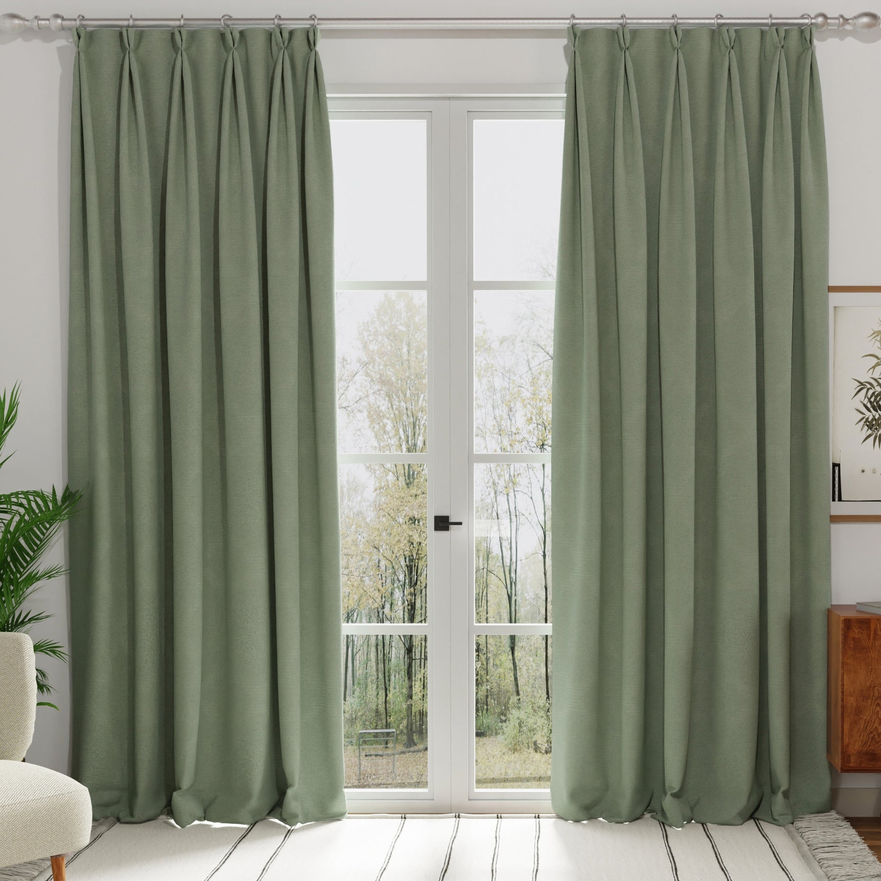 Modena Recycled Made To Measure Curtains Leaf