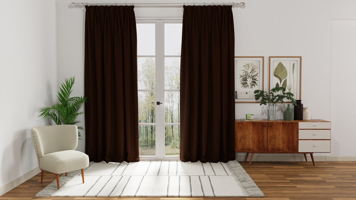 Turin Velvet Made to Measure Curtain Elephant