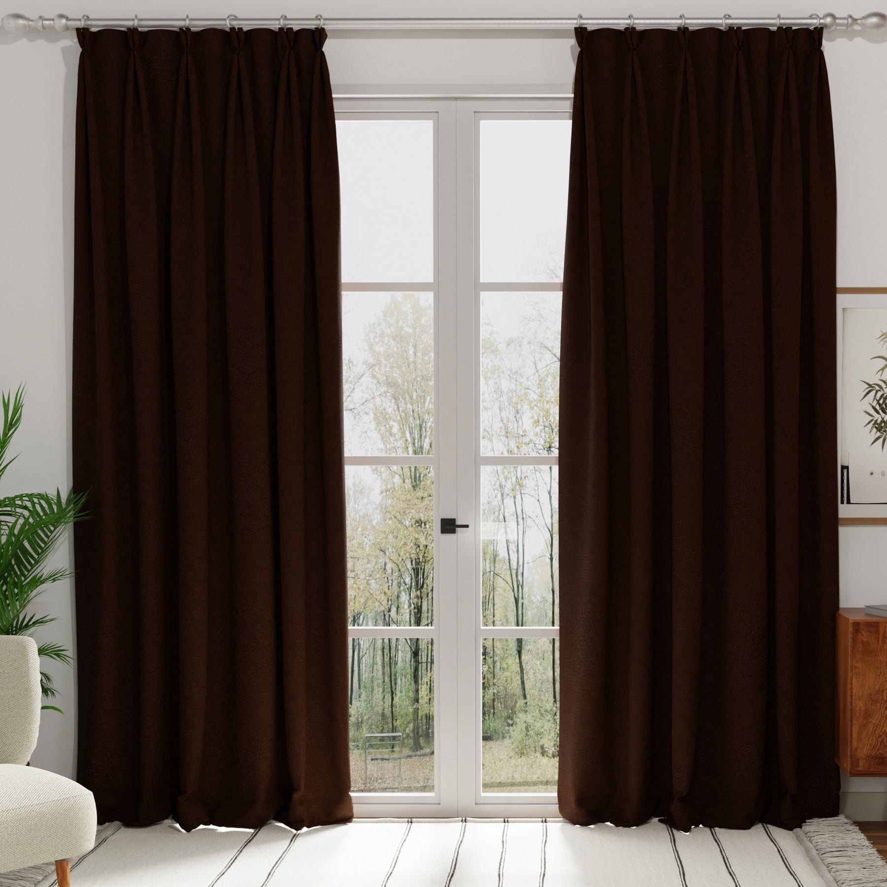 Turin Velvet Made To Measure Curtains Elephant