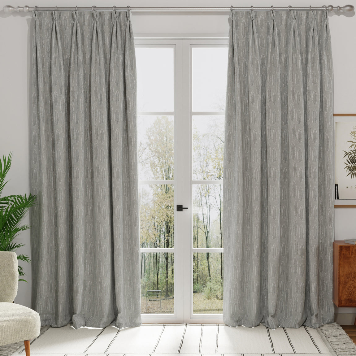 Quill Made to Measure Curtain Silver