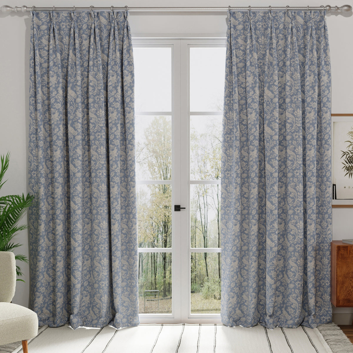 Heathland Made to Measure Curtain Indigo