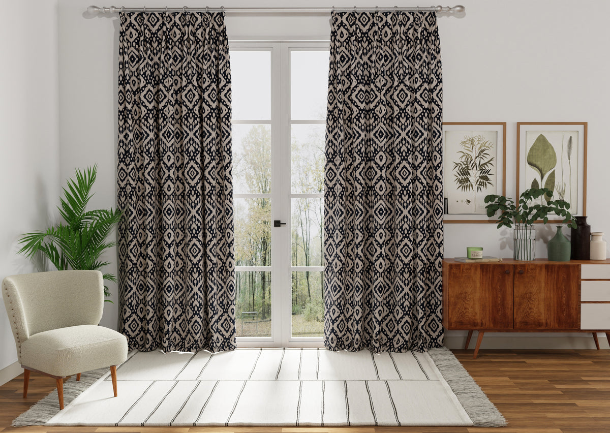 Marrakech Made to Measure Curtain Ink