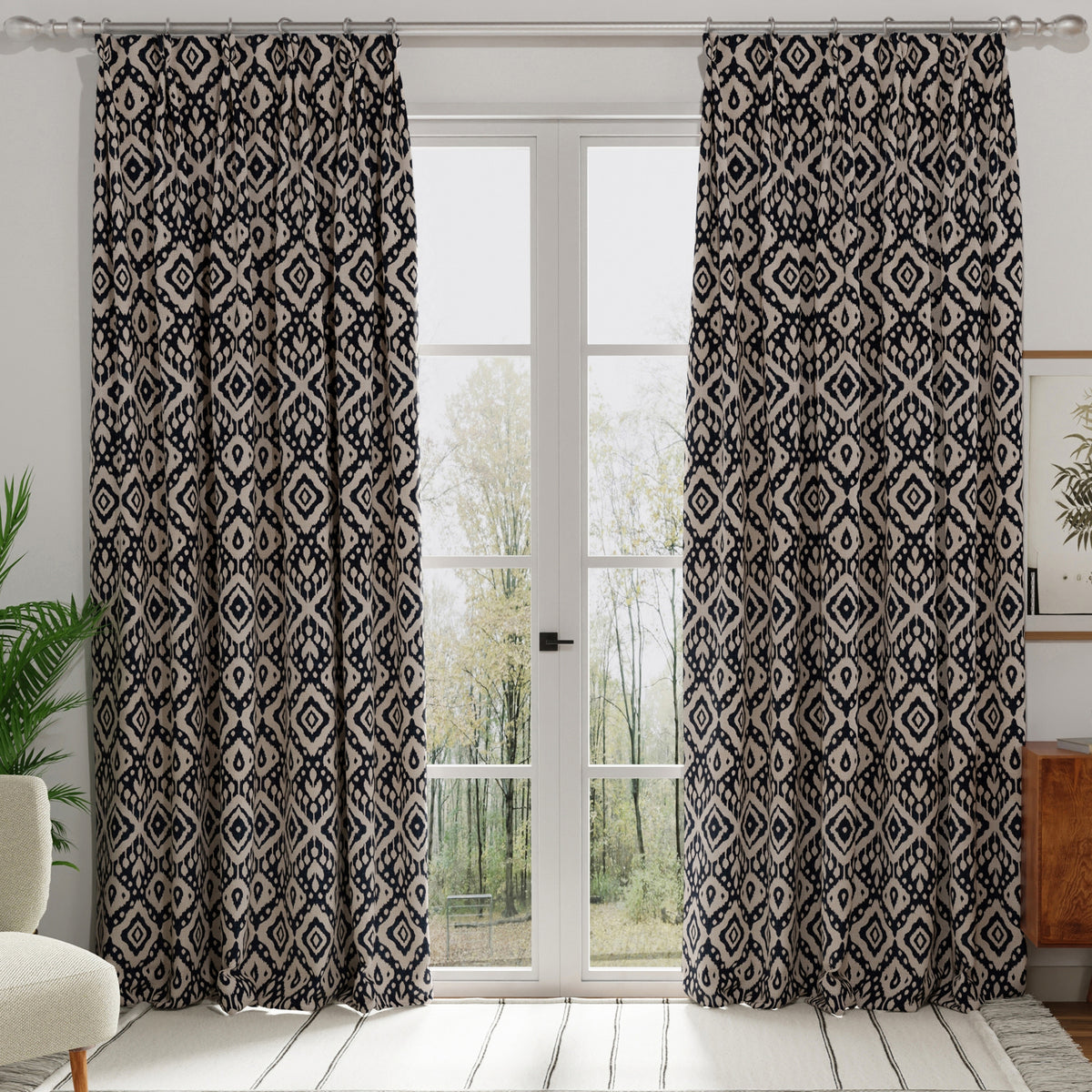 Marrakech Made to Measure Curtain Ink