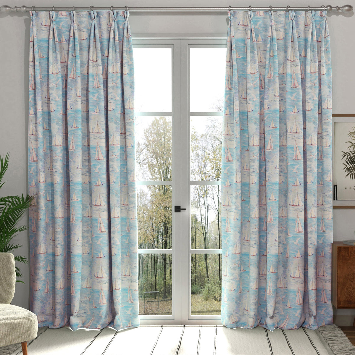 ANTE DECOR Sail Away Fabric Ocean