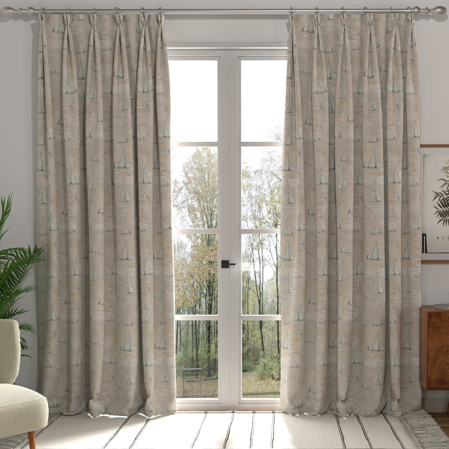 ANTE DECOR Sail Away Made to Measure Curtain Storm