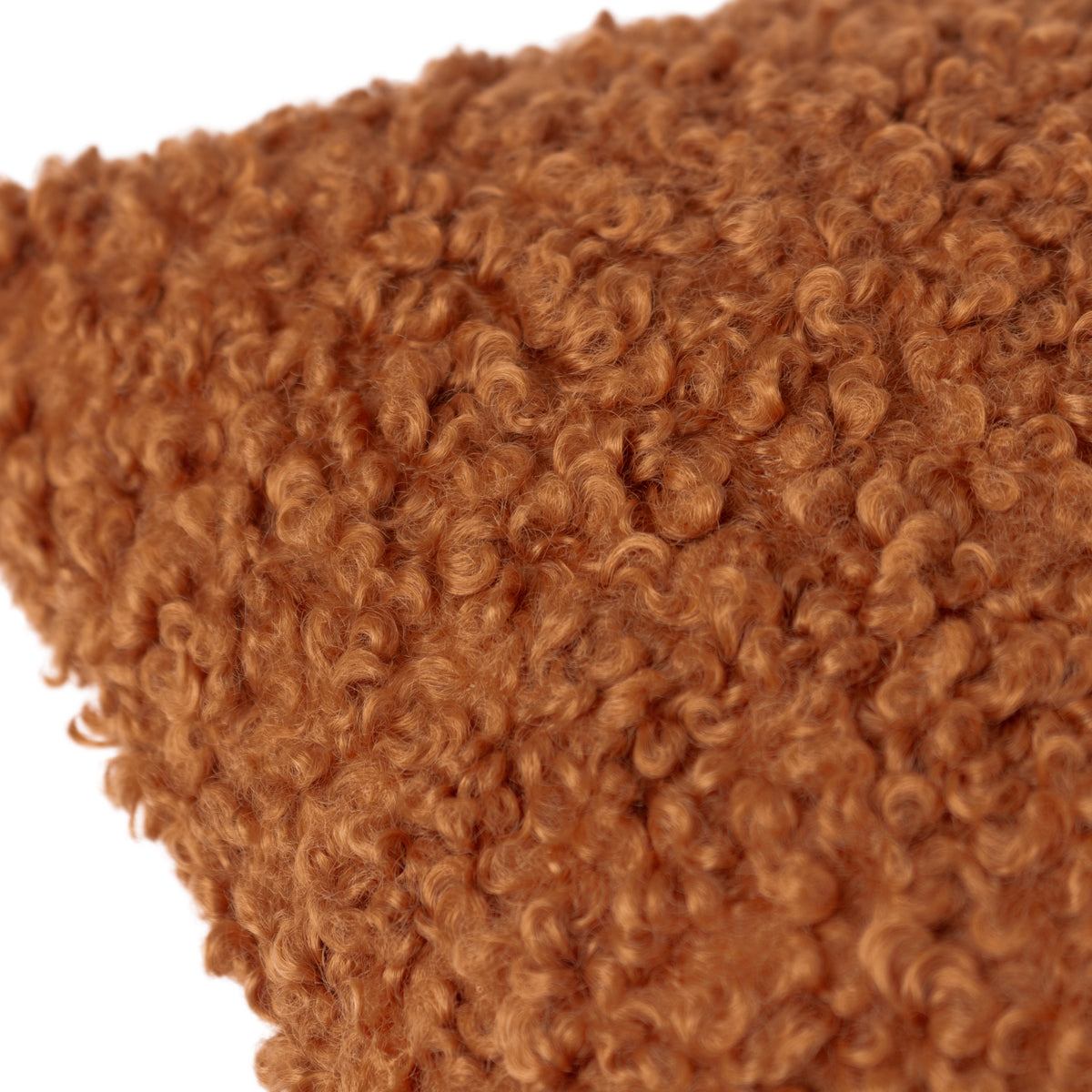 Yard Cabu Chunky Boucle Filled Cushion 45cm x 45cm Ginger