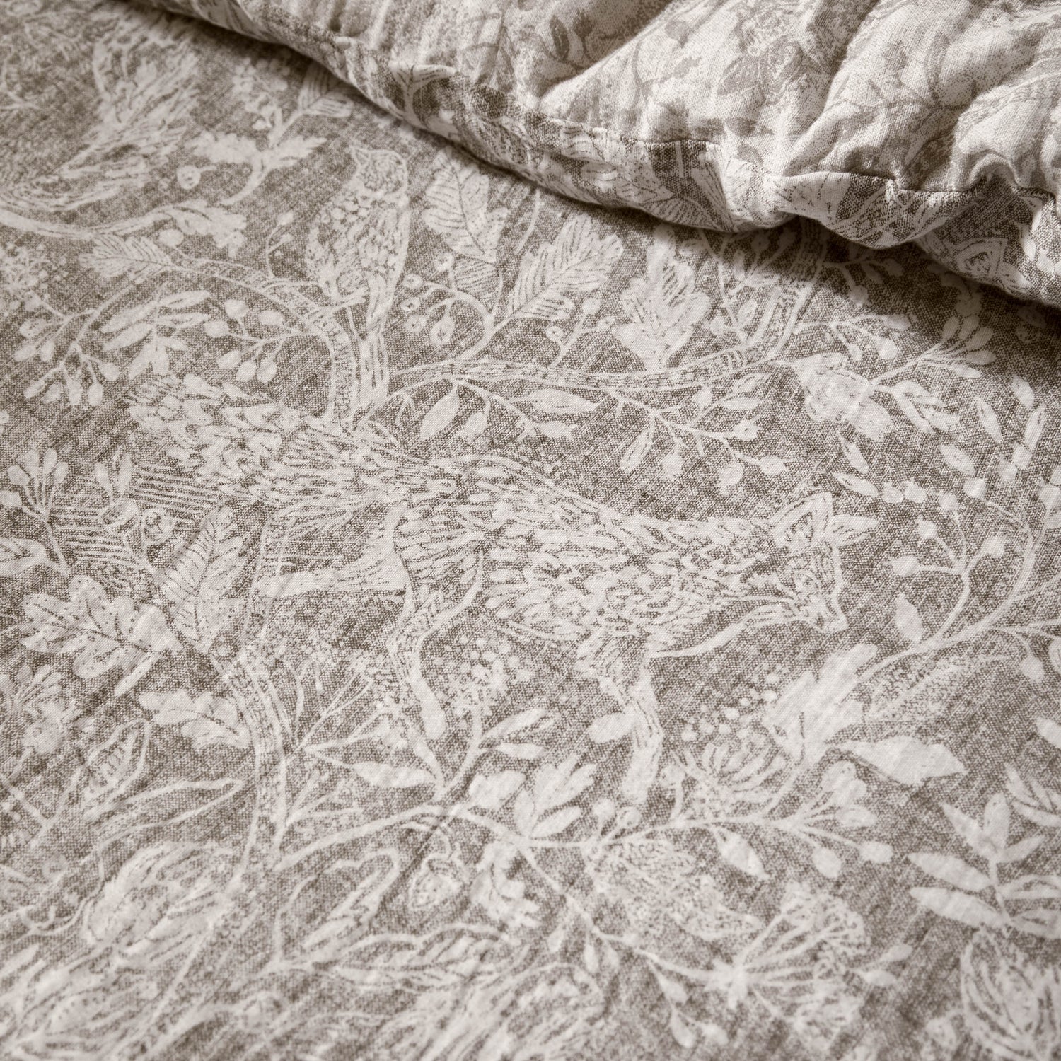 Voyage Maison Cademuir Cotton Muslin Duvet Cover Bedding Set Nut