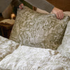 Voyage Maison Cademuir Cotton Muslin Duvet Cover Bedding Set Sage