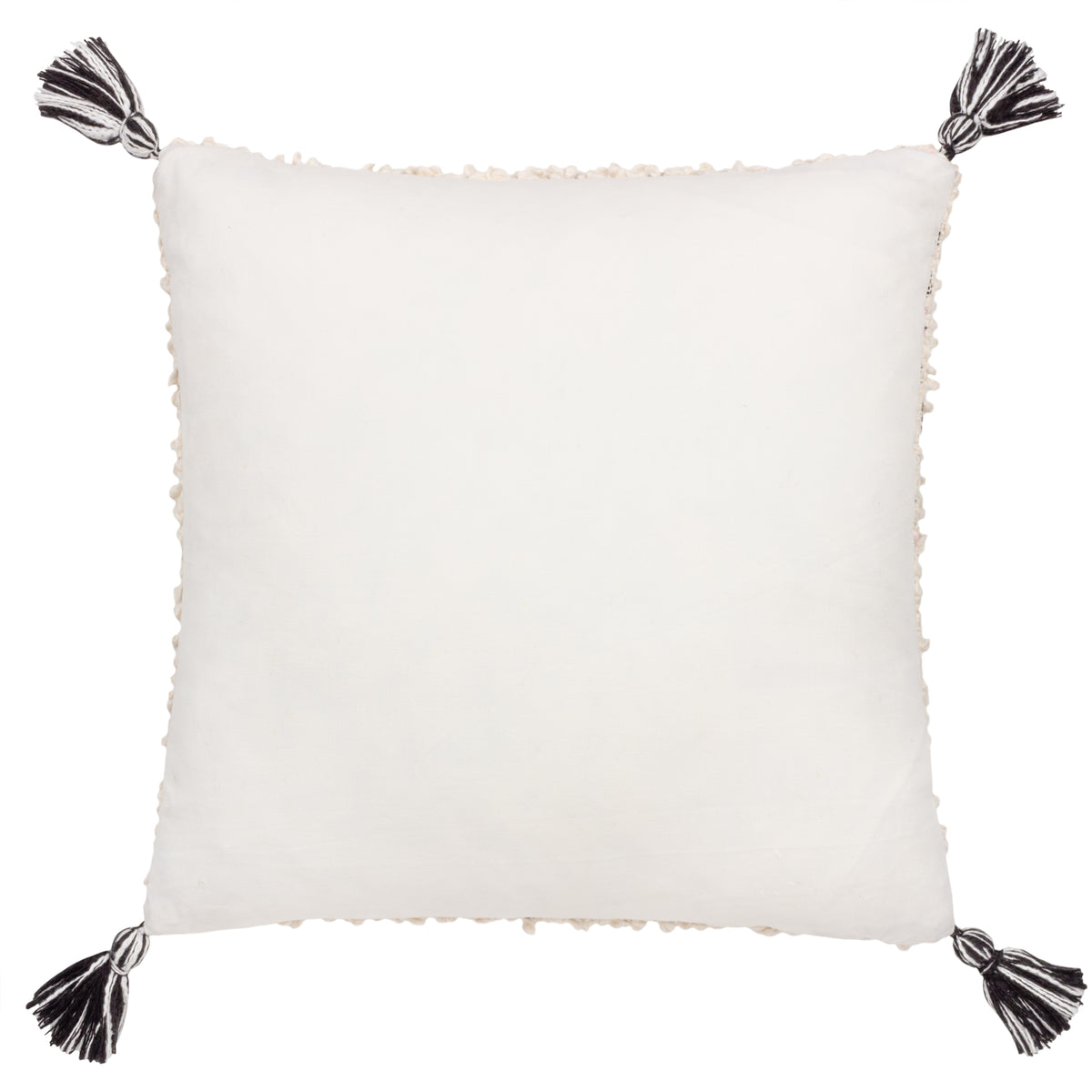 Hoem Cambre Boucle Tasselled Filled Cushion 50cm x 50cm Mono