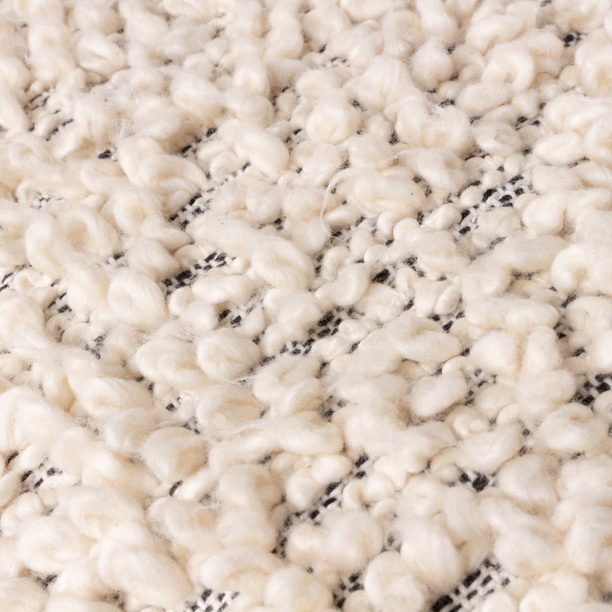 Hoem Cambre Boucle Tasselled Filled Cushion 50cm x 50cm Mono