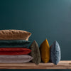 Camden Reversible Micro-Cord Velvet 30cm x 50cm Filled Cushion Burnt Brick