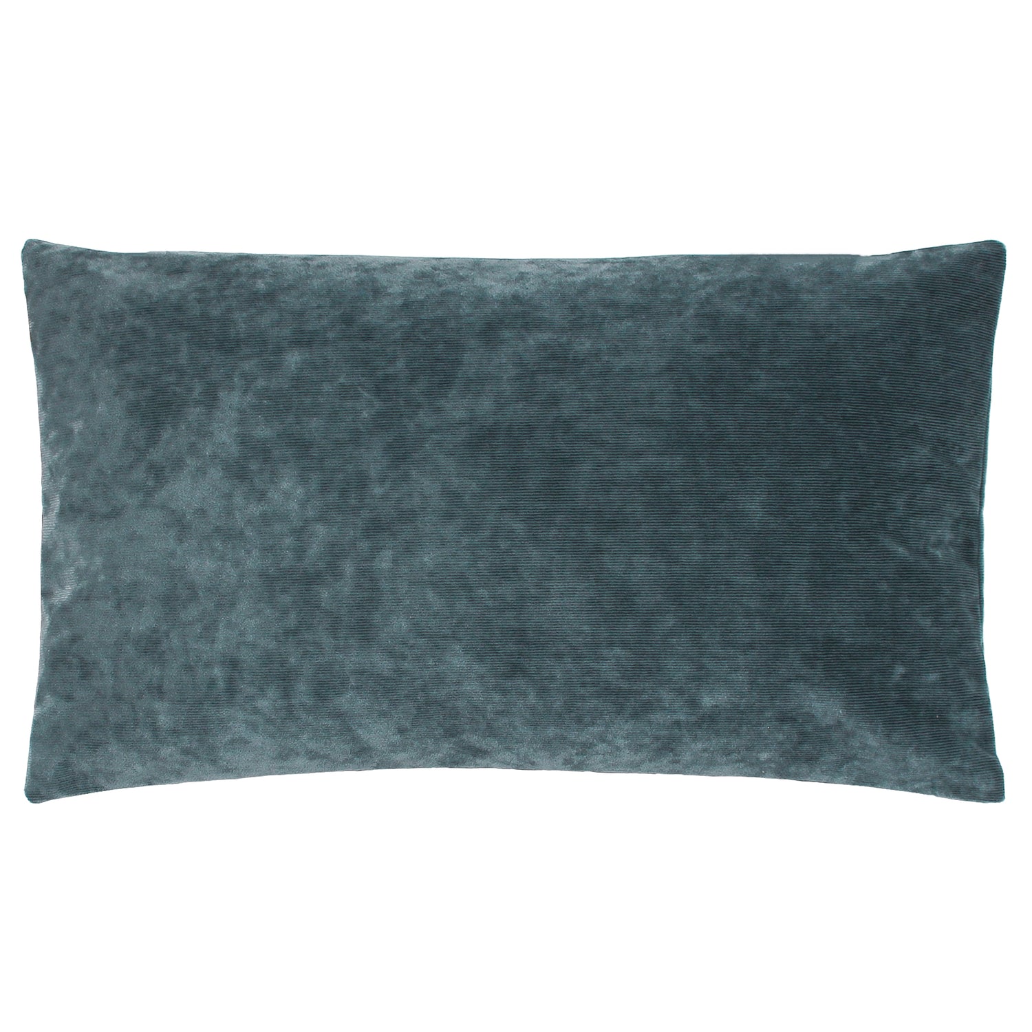 Camden Reversible Micro-Cord Velvet 30cm x 50cm Filled Cushion Denim