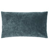 Camden Reversible Micro-Cord Velvet 30cm x 50cm Filled Cushion Denim