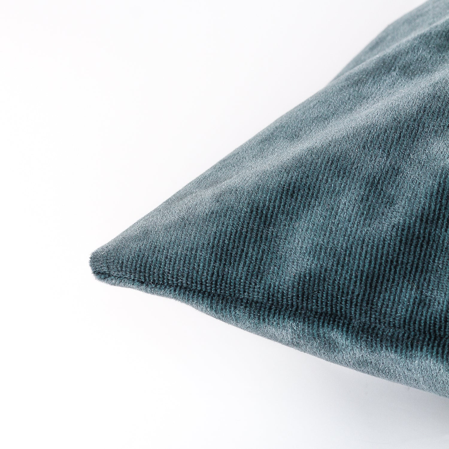 Camden Reversible Micro-Cord Velvet 30cm x 50cm Filled Cushion Denim