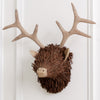 Voyage Maison Stirling Wall Mount Stag Head Hand Crafted Sculpture Wall Art Brown