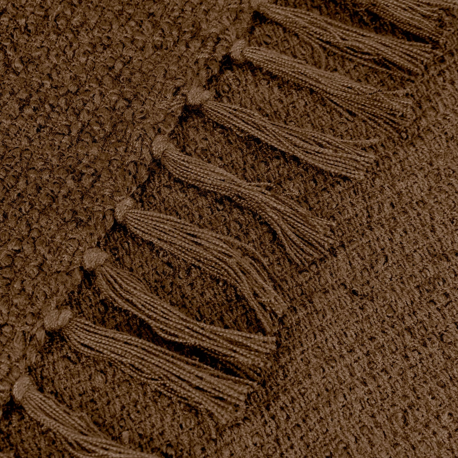 Candar Boucle Textured 130cm x 170cm Throw Cocoa