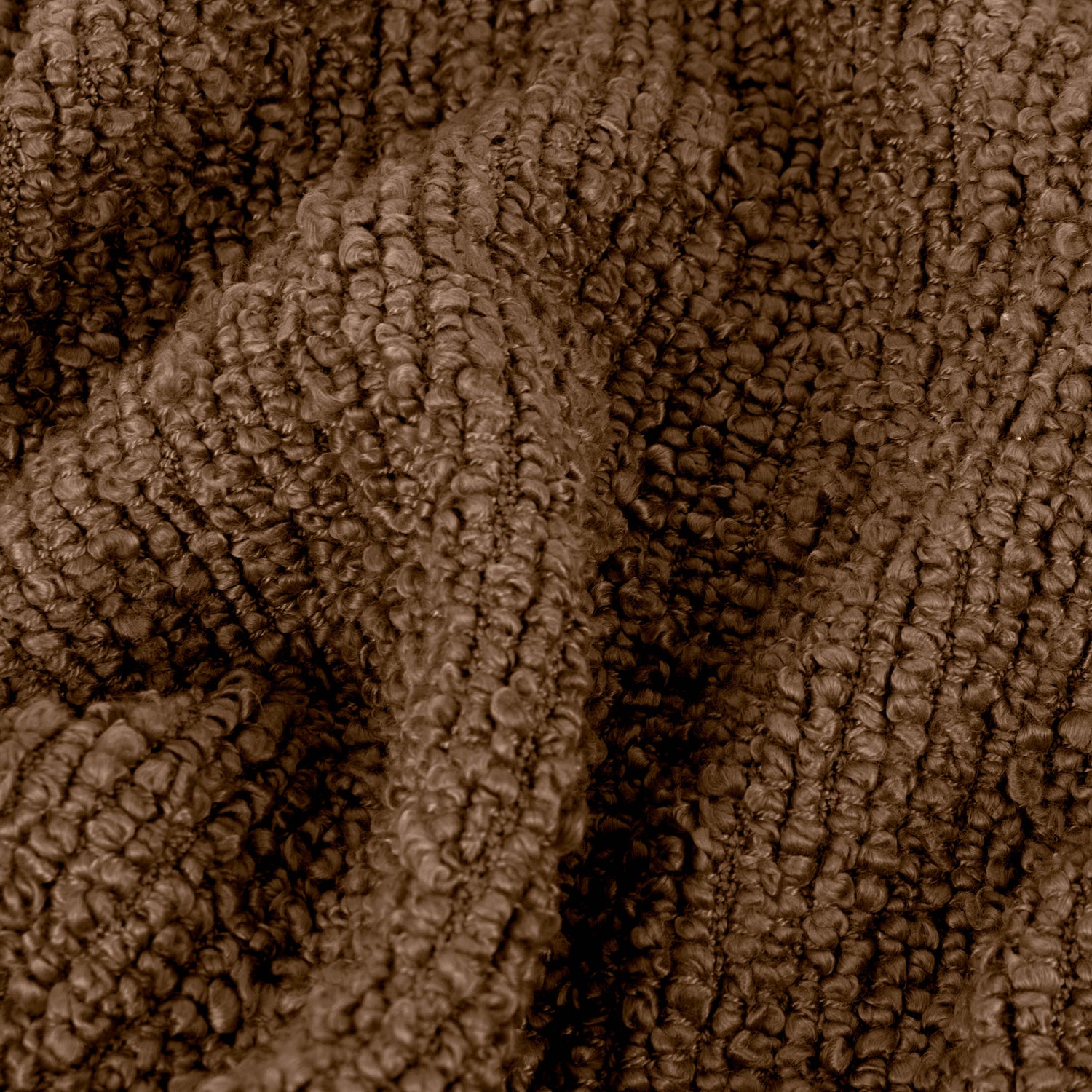 Candar Boucle Textured 130cm x 170cm Throw Cocoa
