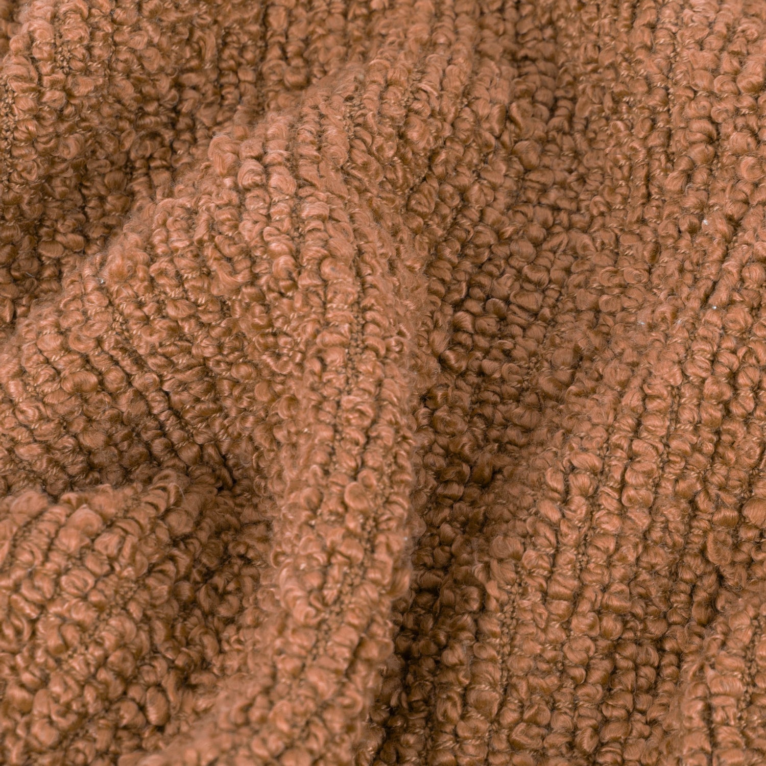 Candar Boucle Textured 130cm x 170cm Throw Ginger