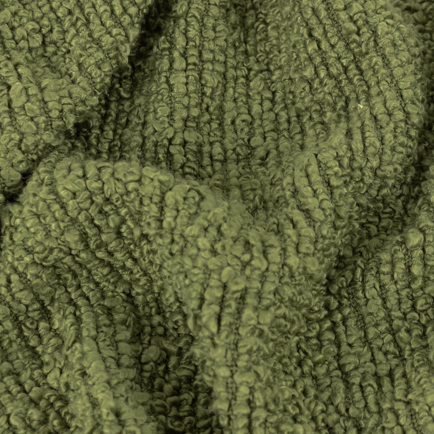 Candar Boucle Textured 130cm x 170cm Throw Khaki