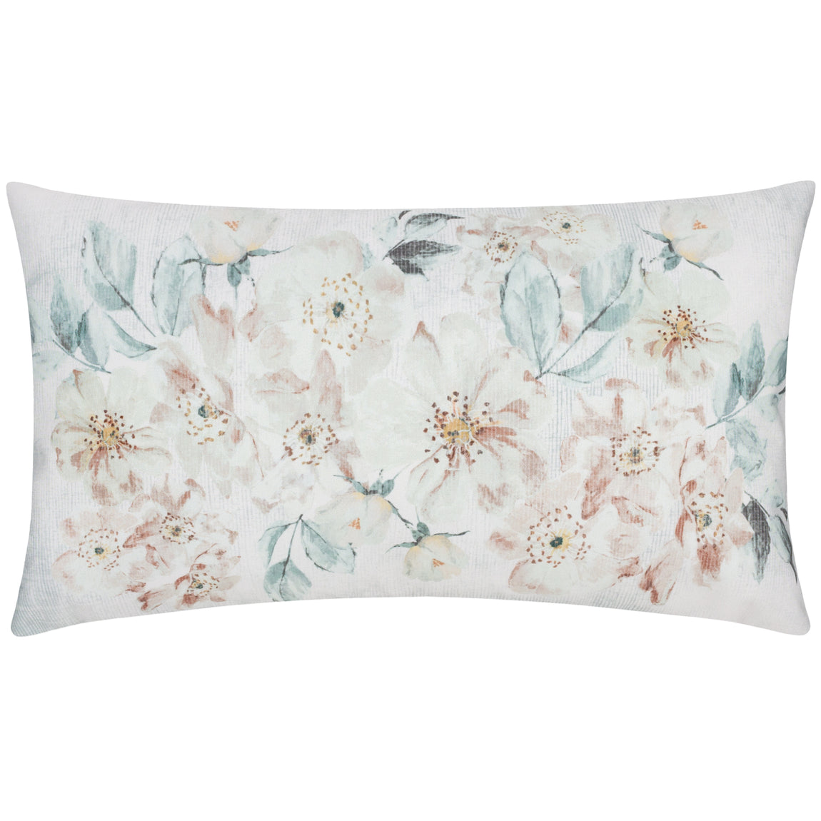 Canina Floral Boudoir Outdoor Filled Cushion 30cm x 50cm Off White