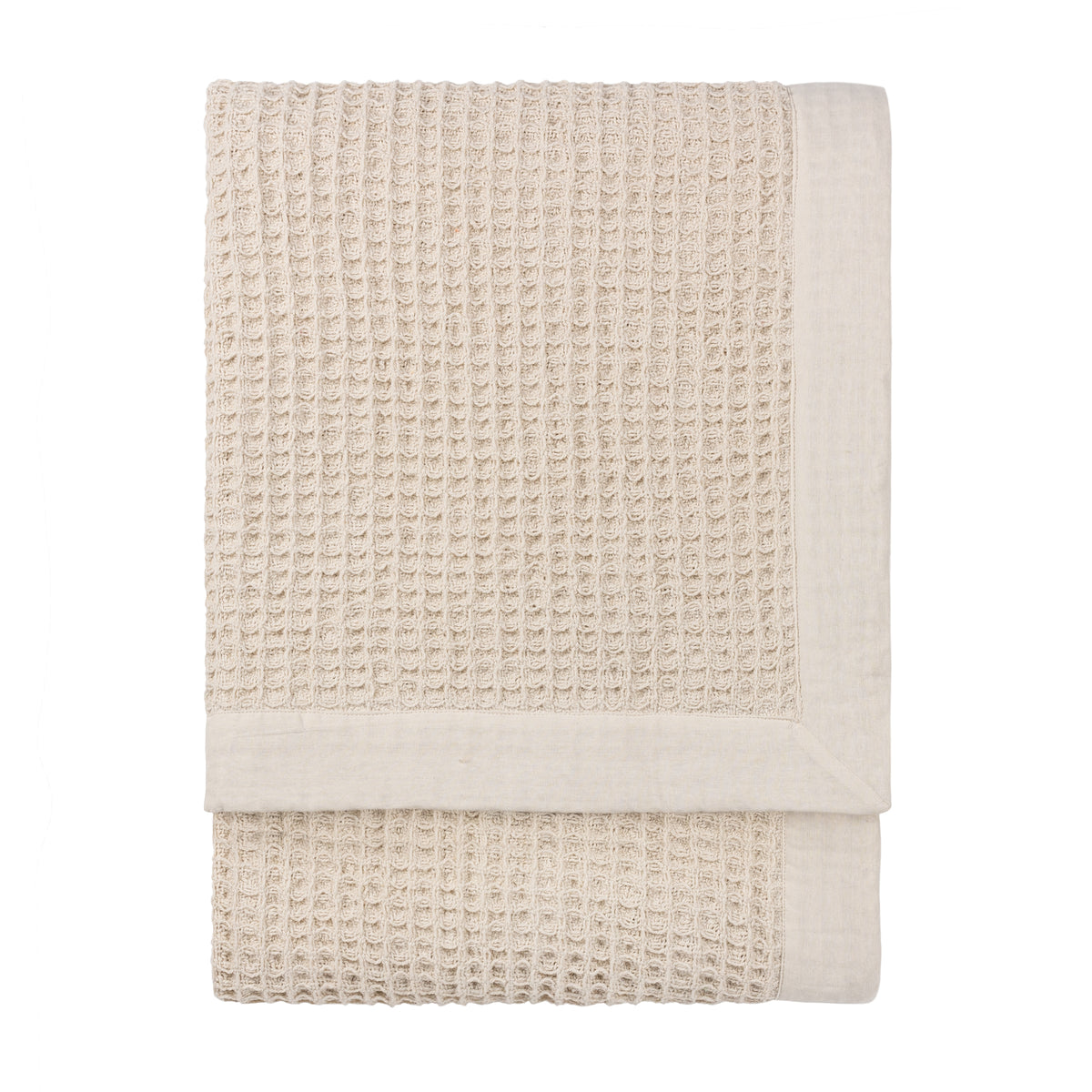 Canopy Waffle Throw 240cm x 260cm Natural