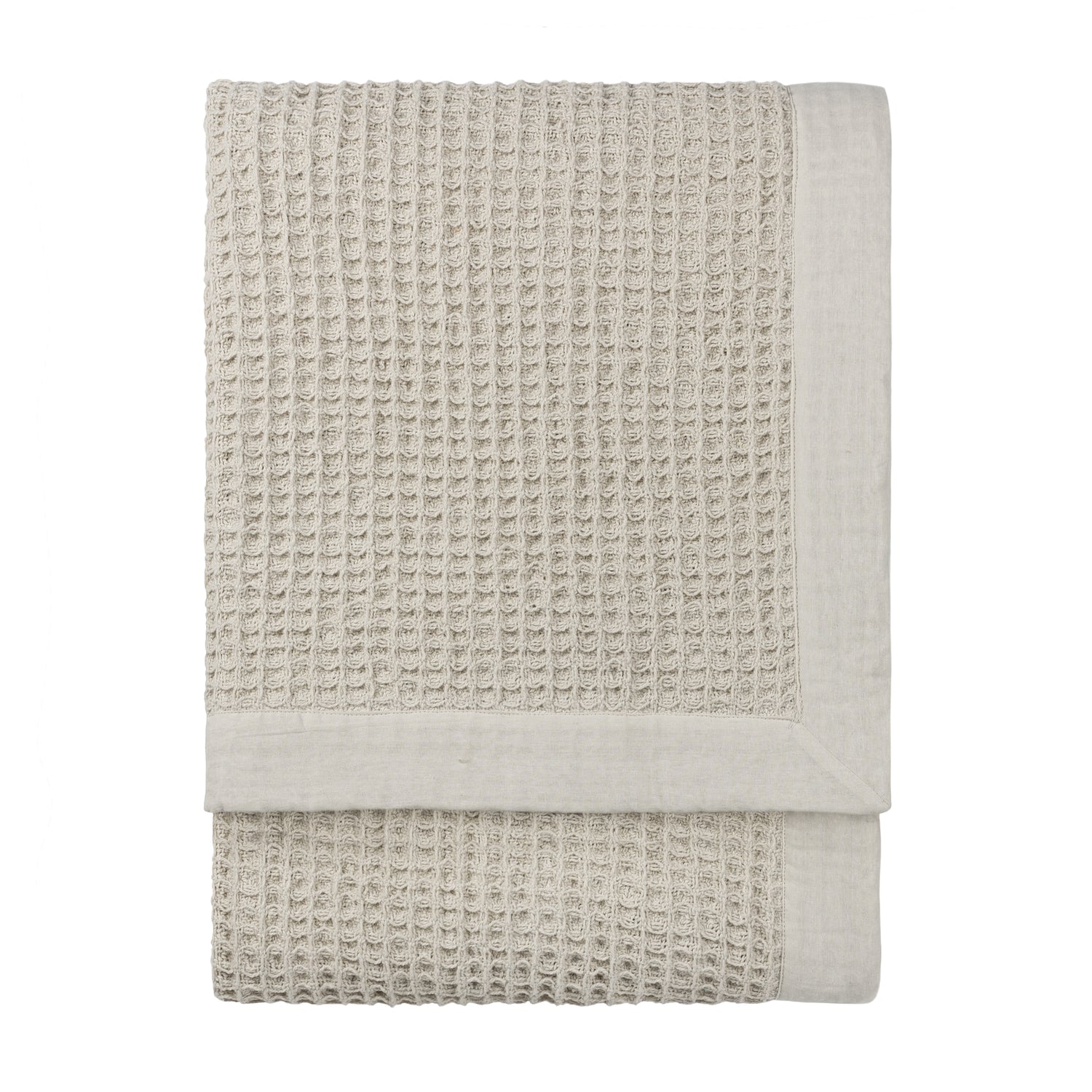 Canopy Waffle Throw 240cm x 260cm Taupe