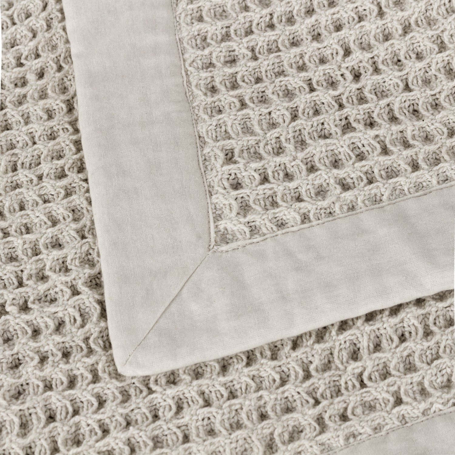 Canopy Waffle Throw 240cm x 260cm Taupe