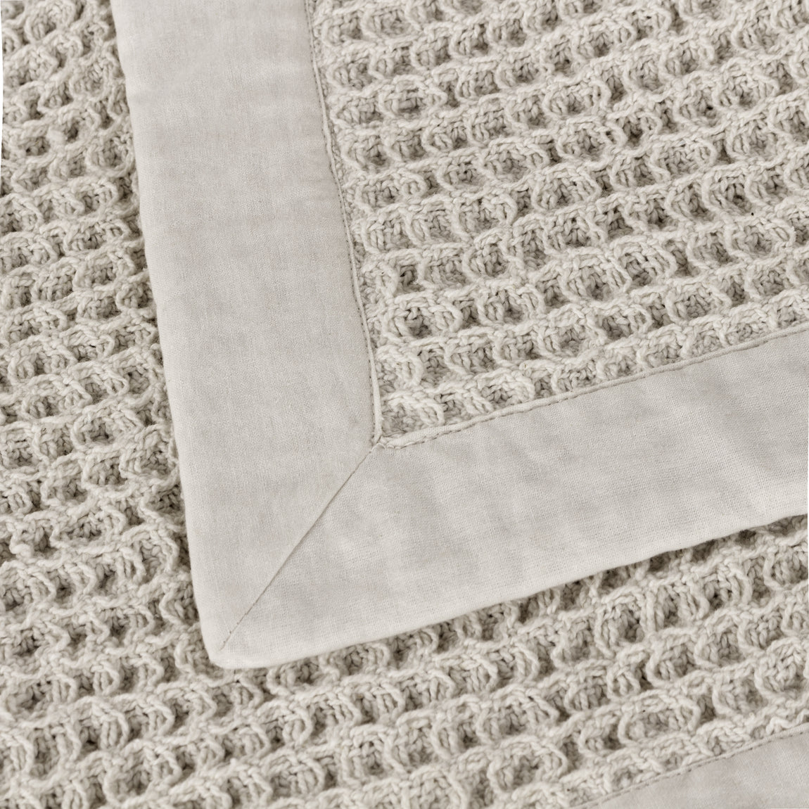Canopy Waffle Throw 240cm x 260cm Taupe