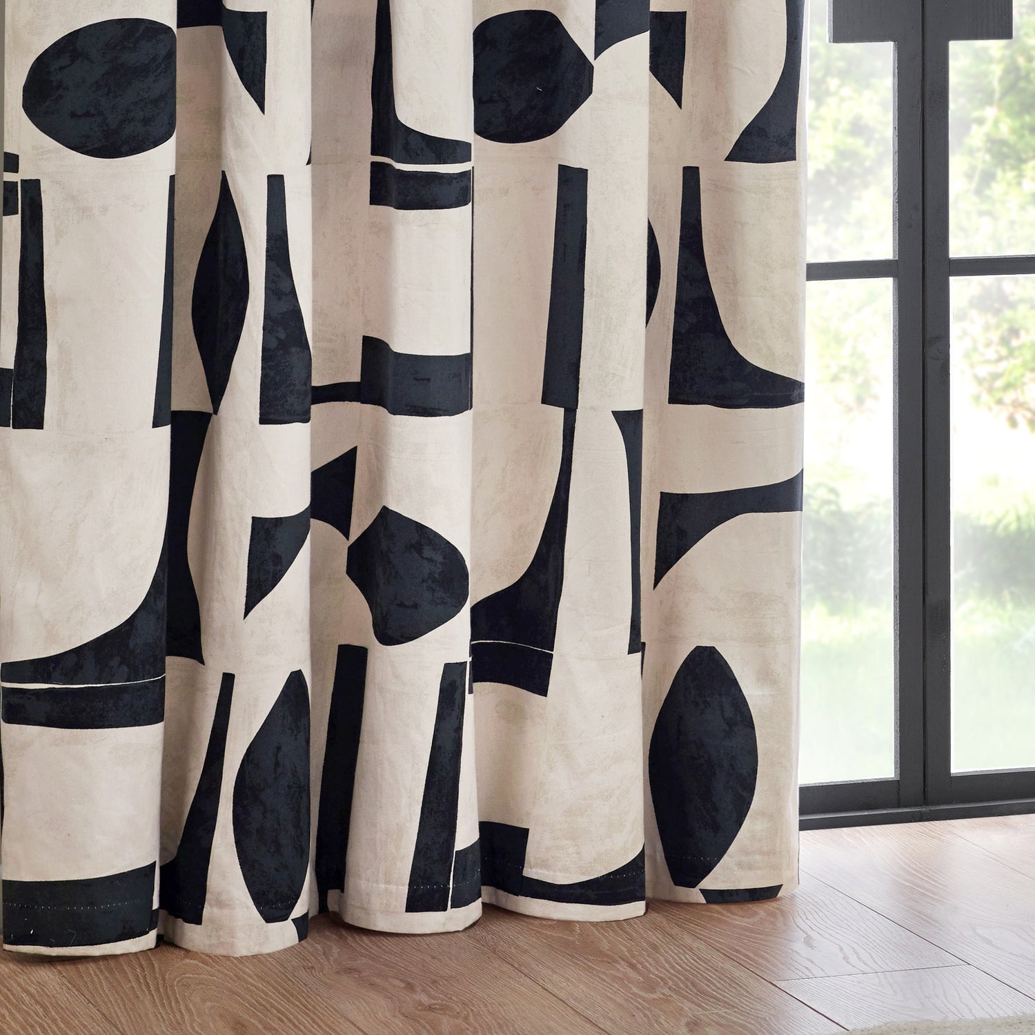 Carro Abstract  Ready Made Eyelet Curtains Dusk