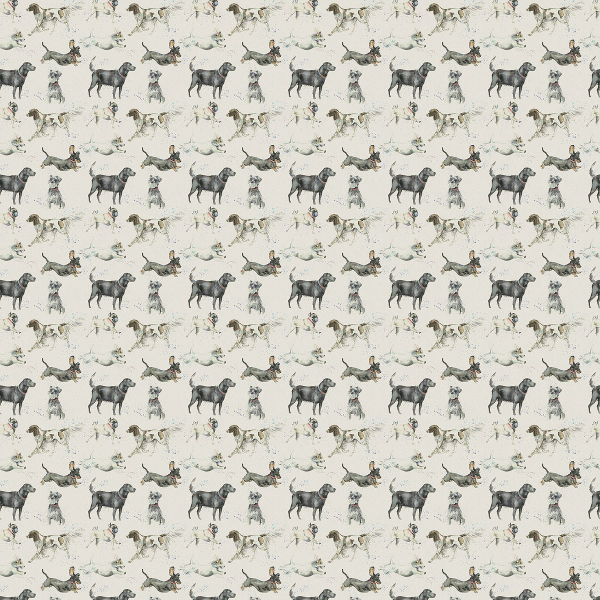 Voyage Maison Catch Printed Cotton Fabric Linen