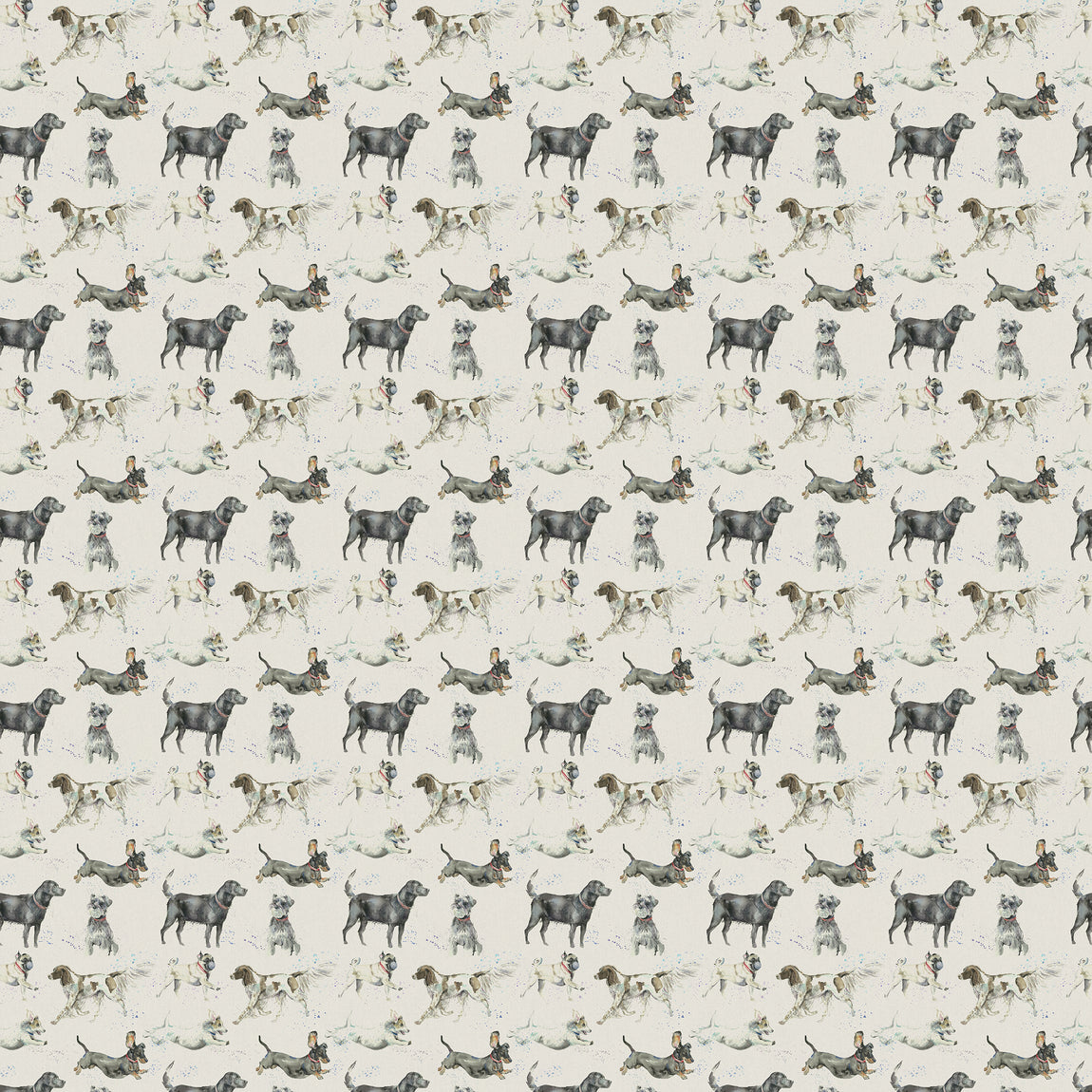 Voyage Maison Catch Printed Cotton Fabric Linen