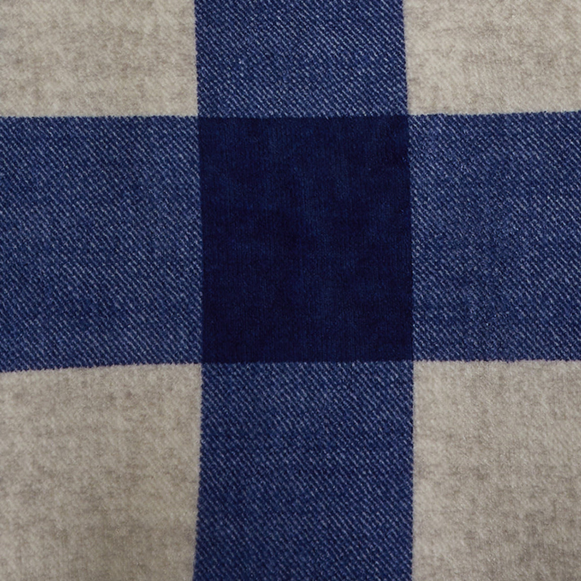 Bedlam Cosy Theo Check Sherpa Reverse Duvet Cover Bedding Set Blue