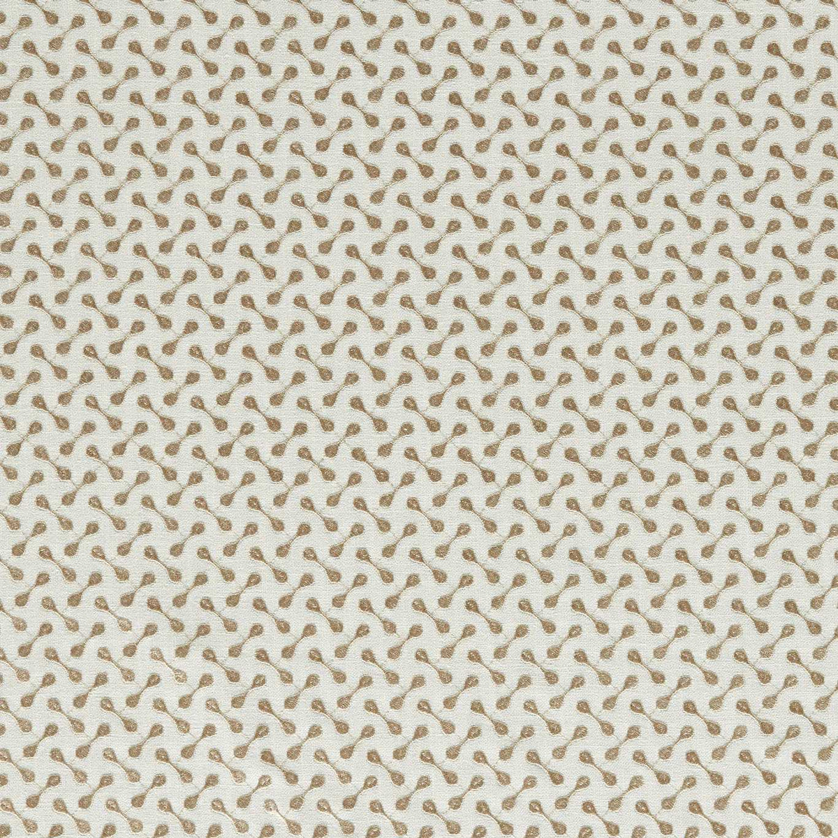Clarke & Clarke Necto Embroidered Fabric Truffle