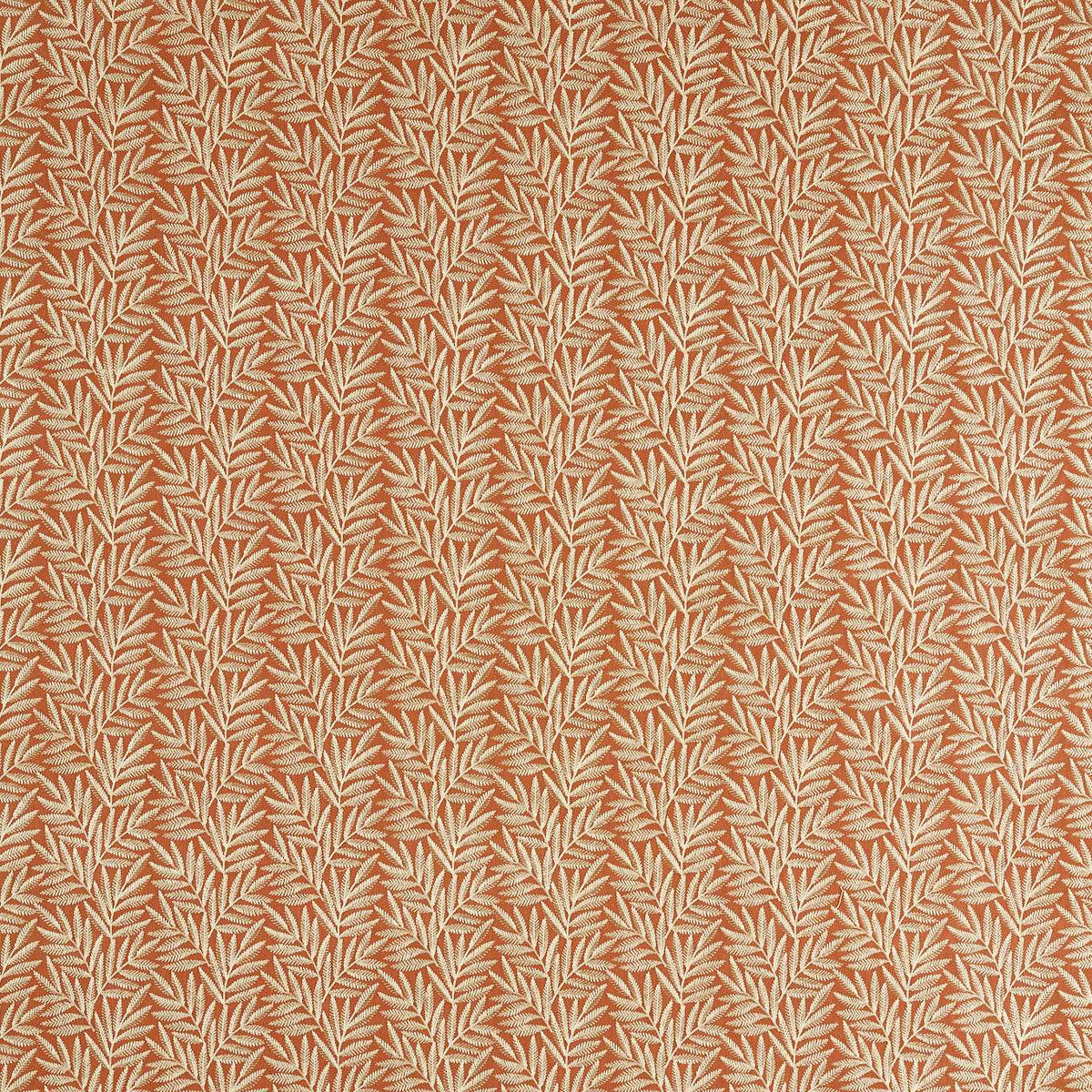 Clarke & Clarke Virgata Embroidered Fabric Cinnamon