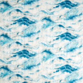 Clarke & Clarke Earthscape Printed Fabric Denim