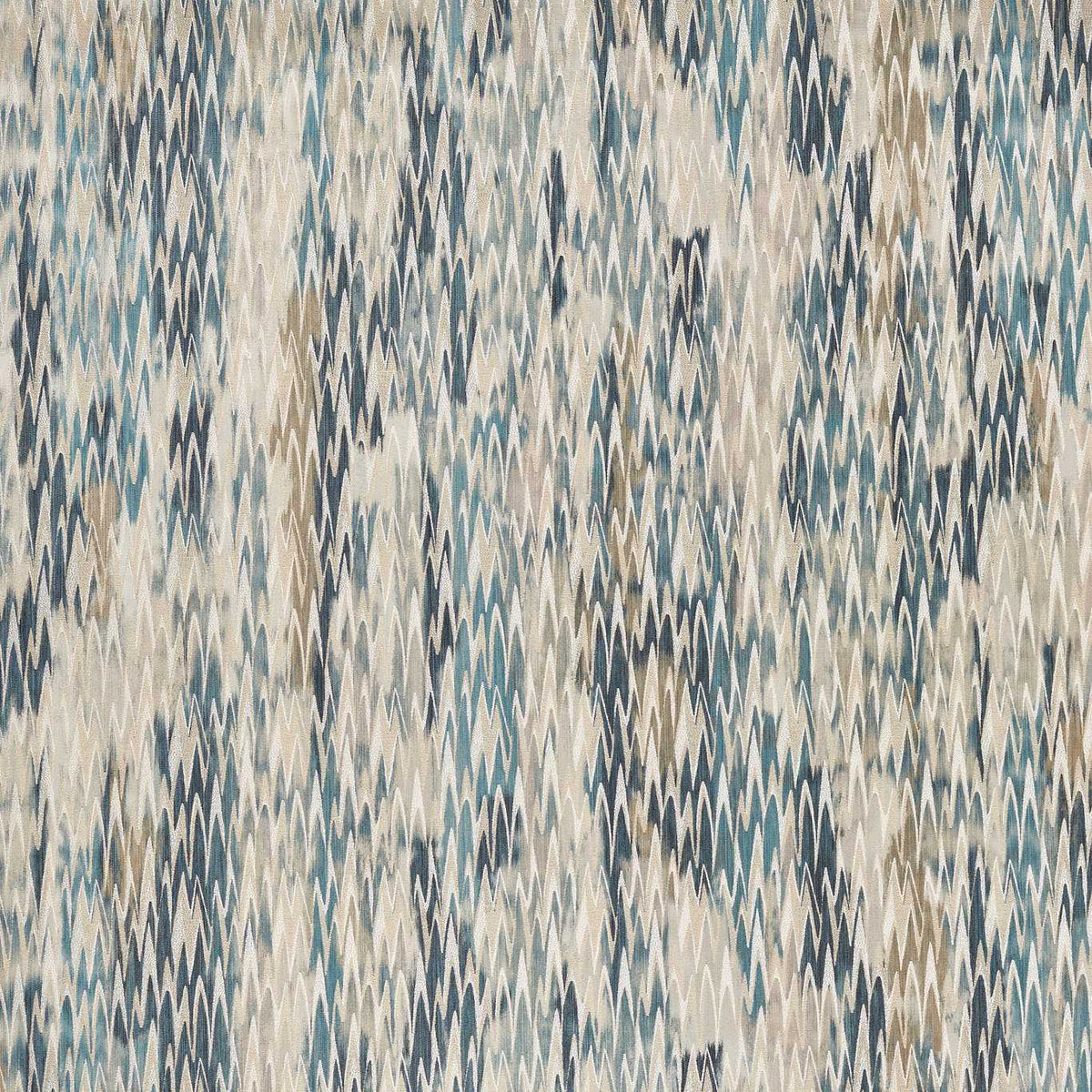 Clarke & Clarke Ignis Embroidered Woven Fabric Denim