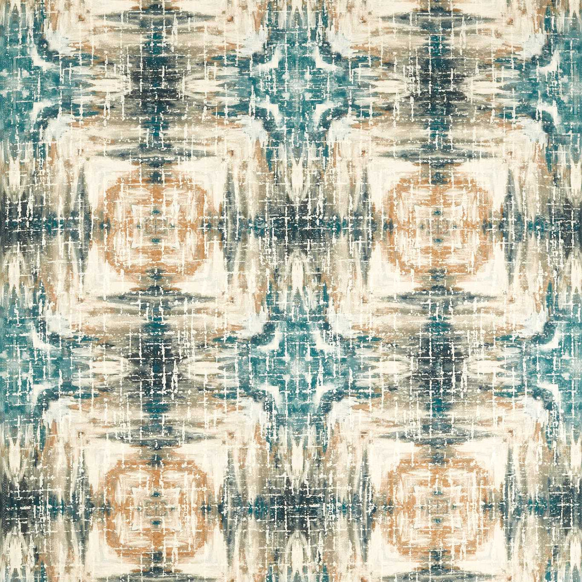 Clarke & Clarke Kalia Printed Fabric Midnight
