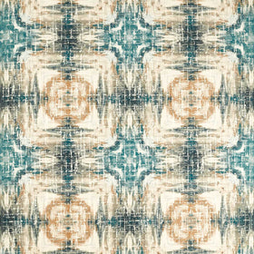 Clarke & Clarke Kalia Printed Fabric Midnight