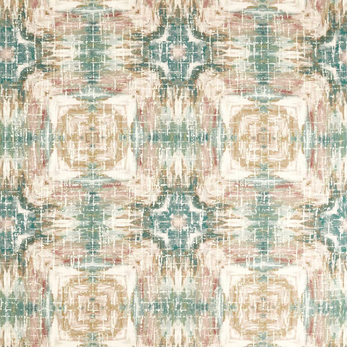 Clarke & Clarke Kalia Printed Fabric Mineral Blush