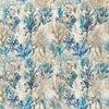 Clarke & Clarke Oceana Embroidered Printed Fabric Denim