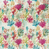 Clarke & Clarke Oceana Embroidered Printed Fabric Seafoam