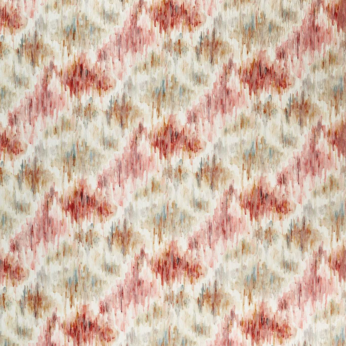 Clarke & Clarke Trueno Embroidered Printed Fabric Spice