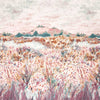 Clarke & Clarke Wildbloom Extra Wide Printed Sheer Voile Fabric Mineral Blush