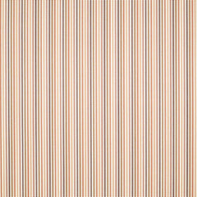 Clarke & Clarke Grove Stripe Fabric Spice Rust Terracotta